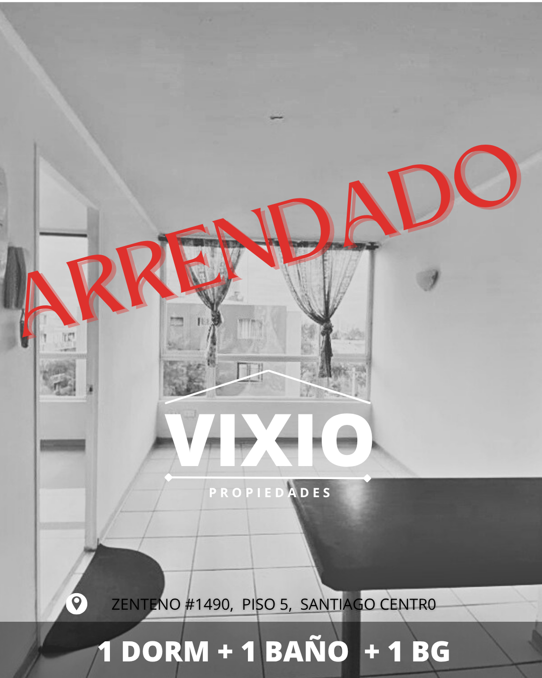 Arriendo Departamento En santiago Centro 1 Dormitorio Y Bodega