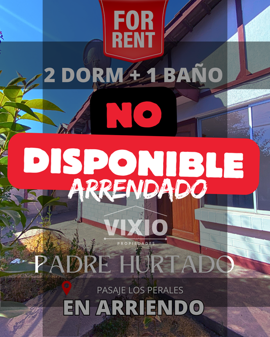 Padre Hurtado Casa En Arriendo