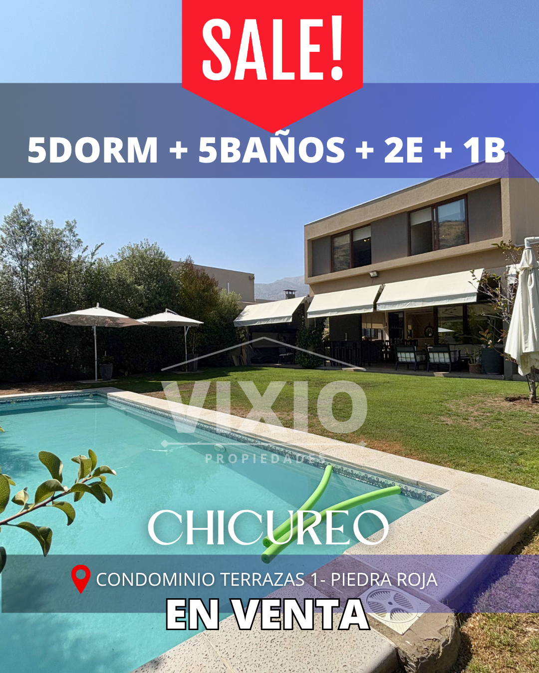 Amplia Casa Condominio Terrazas Chicureo Precio Oportunidad