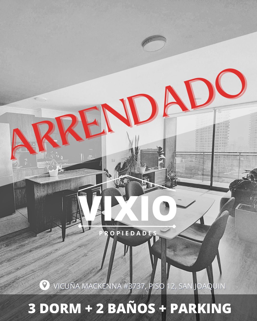 Arriendo Frente A Metro Departamento 3 Dormitorios Y Parking