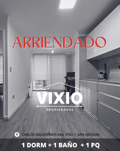 Arriendo La Florida departamento 1 Dormitorio Y Estacionamiento