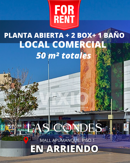 Arriendo Local Comercial Mall Apumanque Las Condes
