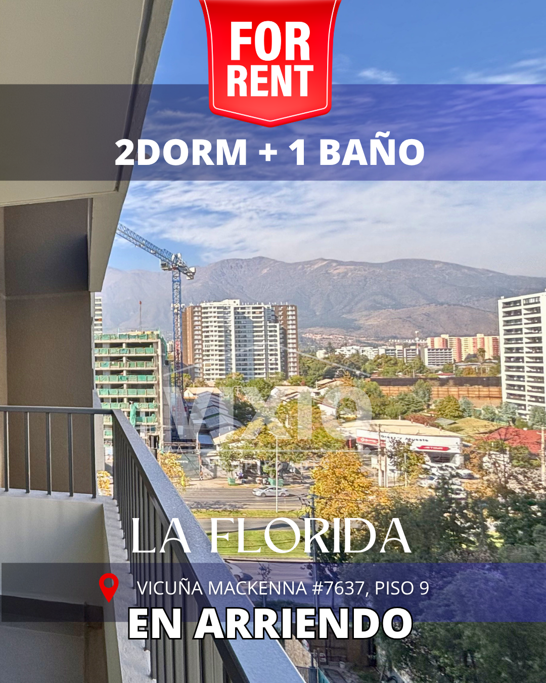 Arriendo La Florida 2 dormitorios 1 baño Frente Al Metro Vicente Valdes