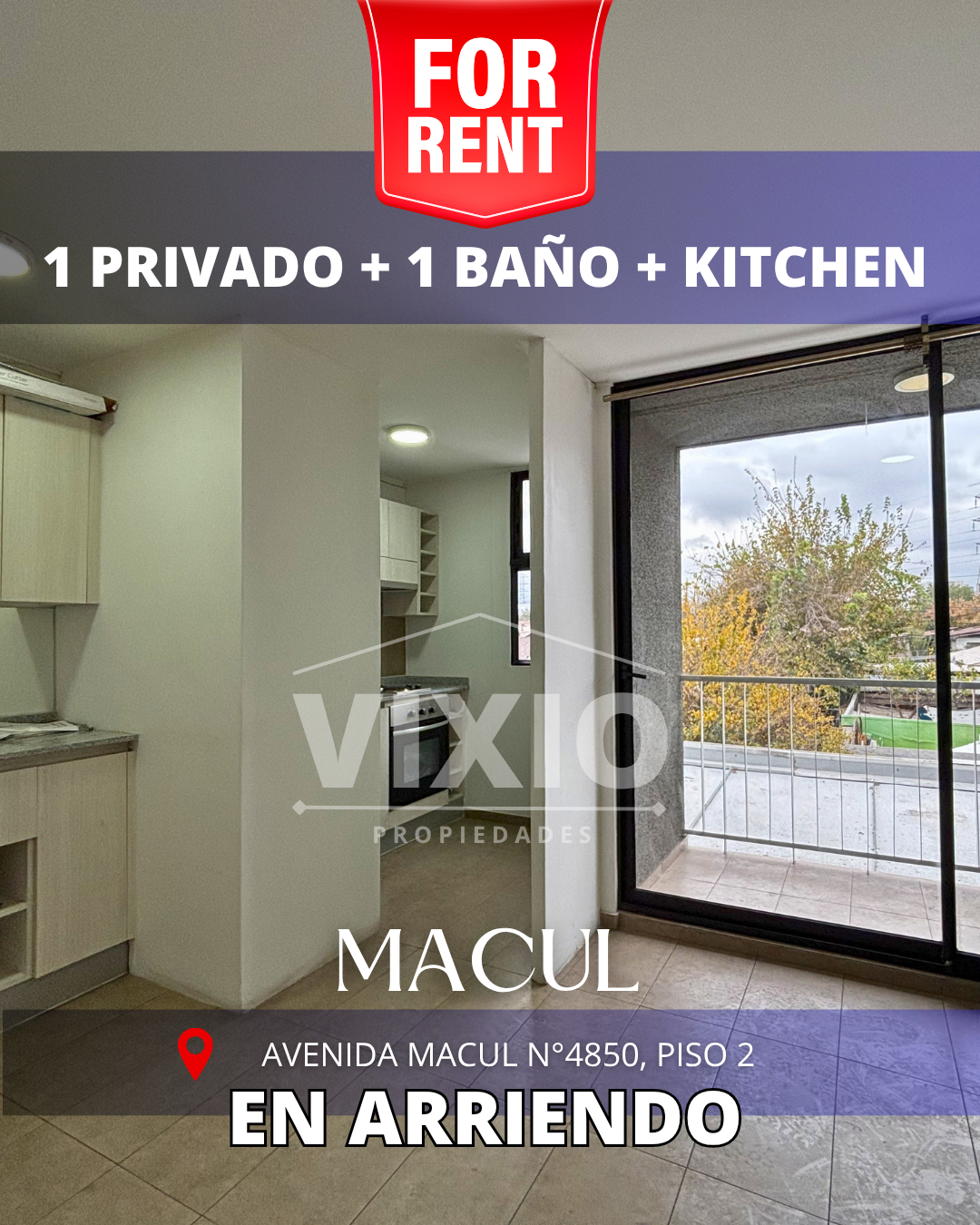 Arriendo Oficina Macul 1 Privado En Avenida Macul