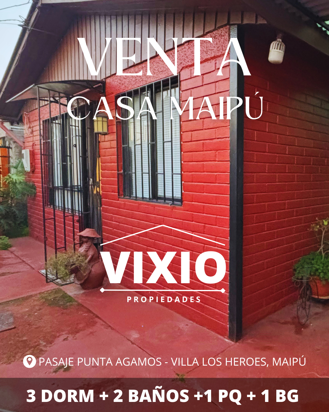 Casa En Venta Maipu 1 piso Villa Los Heroes 2 Dormitorios