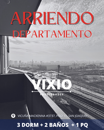 Arriendo San Joaquin Macul 3 Dormitorios Cercano A Metro