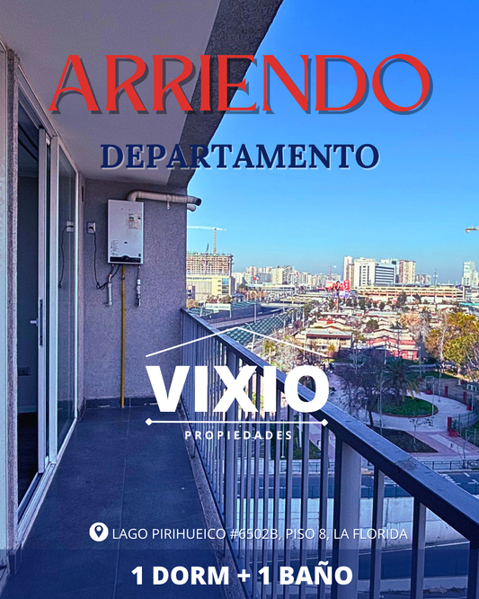 Arriendo La Florida Metro Macul 1 Dormitorio Y 1 Baño