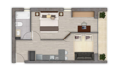 Arriendo San Joaquin Macul 1 Domitorio Estacionamiento Y Bodega